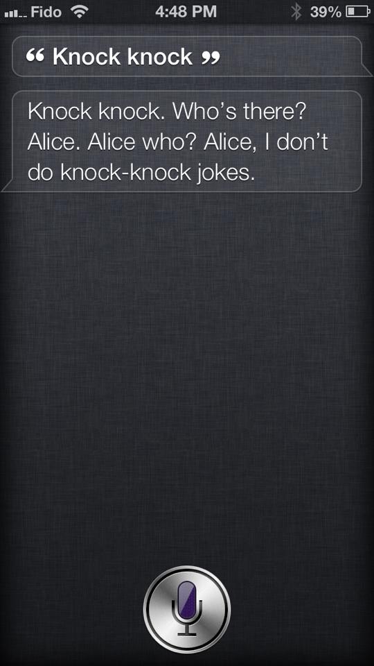 Siri Knock Knock Joke